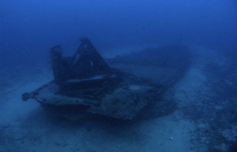 L'épave de la barge aux congres