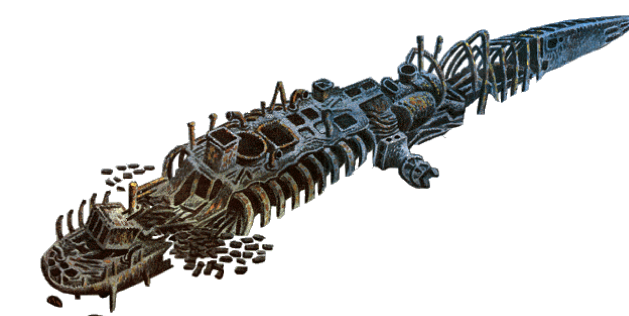 Dessin de l'Epave de l'Espingole